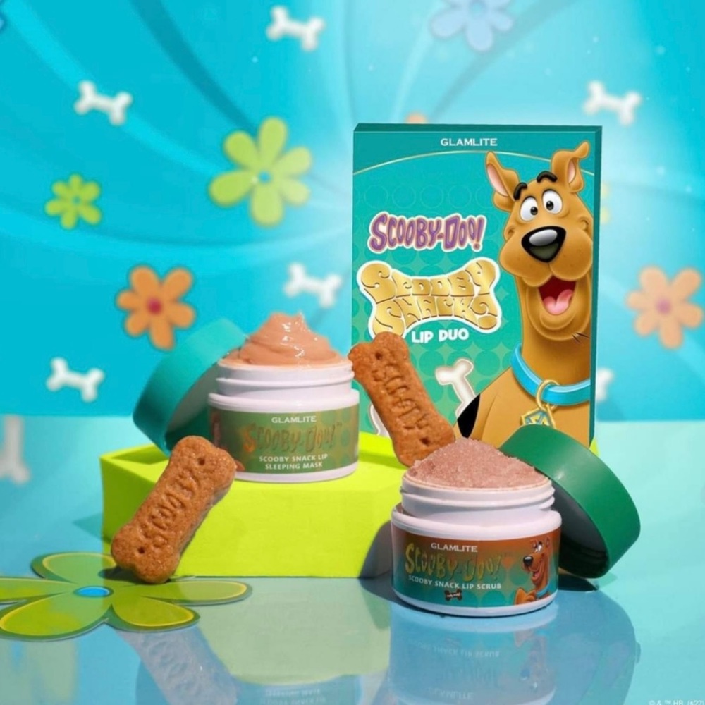 ✨NIB✨ Scooby-Doo “SCOOBY SNACKS" X GLAMLITE Lip Duo Set - Picture 2 of 9